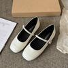 Flat-bottomed French Mary Jane single shoes women's shoes 2025 spring and autumn new summer silver small fragrant soft-soled ladyshoes women