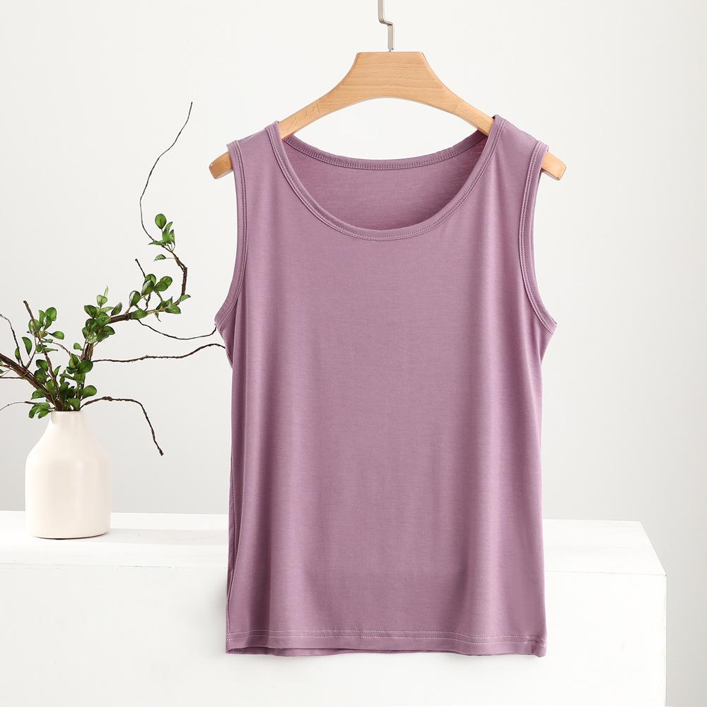 

Women s Plus Size Summer Cotton Modal Wide Shoulder Vest – Loose Fit Base Layer Sweatshirt M (80-100 jin)