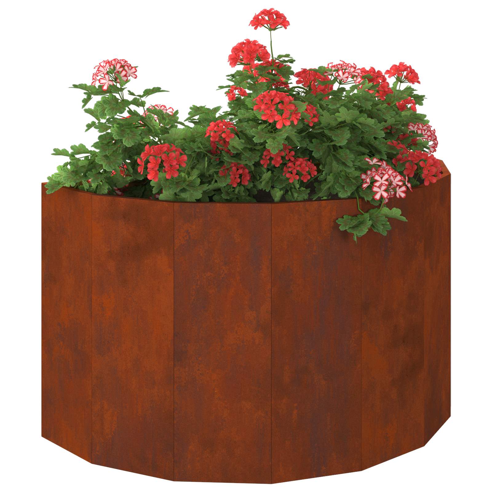 Rustikale Pflanzkasten 90 x 45 x 50 cm Wetterfester Stahl