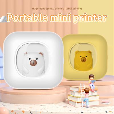 Mini imprimante thermique de poche pour imprimante Photo instantanée, Machine d'étiquetage, connexion sans fil BT, Compatible avec