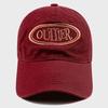 OUTLIER Washed Ball Cap - Burgundy