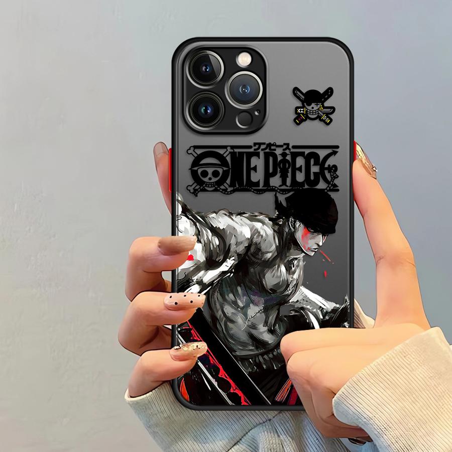 One Piece Roronoa Zoro Funda Back Phone Cover Case for iPhone 17 Pro Max XS XR 7 8 SE 12 Air 15 14 16 Plus 11 13 Mini