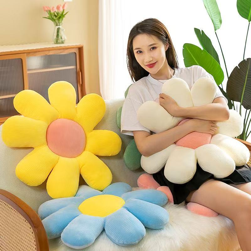 6 stylů slunečnicové polštáře Malá sedmikráska Polštářky Okvětní lístky Květiny Roztomilé dárky k narozeninám 40 cm Domácí dekorace Ložnice Kancelářské potřeby