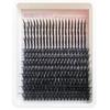 240pcs 12-Row Cluster False Lashes Natural Volume Wispy Individual Eyelashes Daily Wear