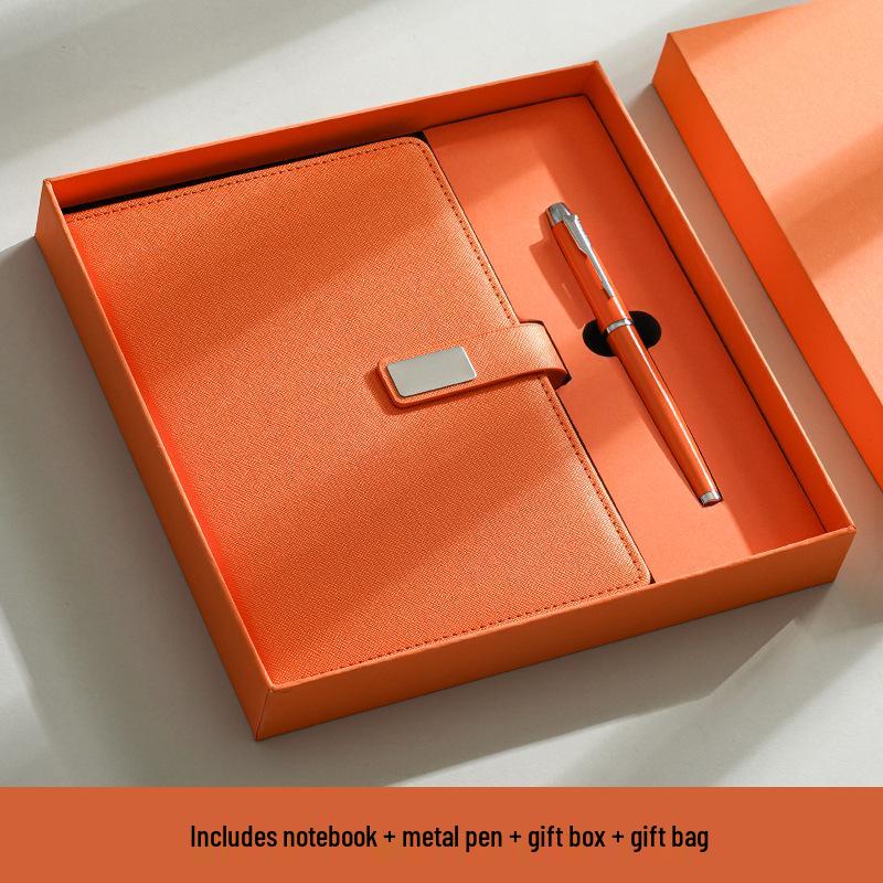 A5 Custom Logo Notebook Gift Set - High-Quality Meeting Minutes Book and Business Souvenir