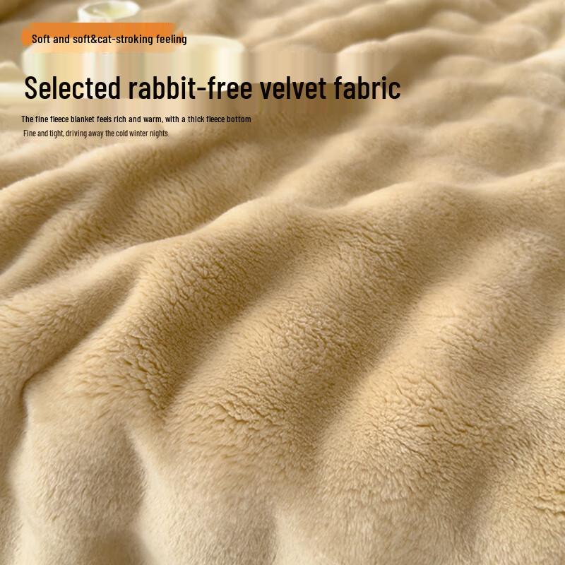 Etravel Double-Sided Thickened Milk Velvet Blanket