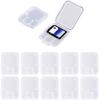 Clear Plastic Memory Card Case Compatible with SD SDHC SDXC Micro SD T-Flash Card (10 PCS)