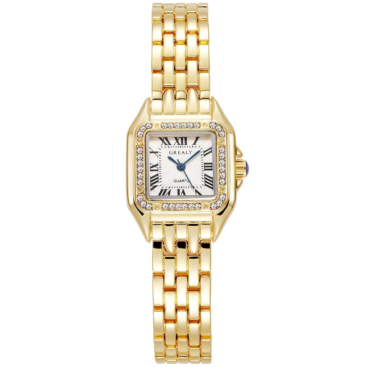 

Luxury Women Watch Fashion Square Wristwatch Casual Quartz Watch Simple Rhinestone Ladies Clock Gifts Relogio Feminino