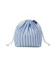 Clote String Pouch - Striped Blue