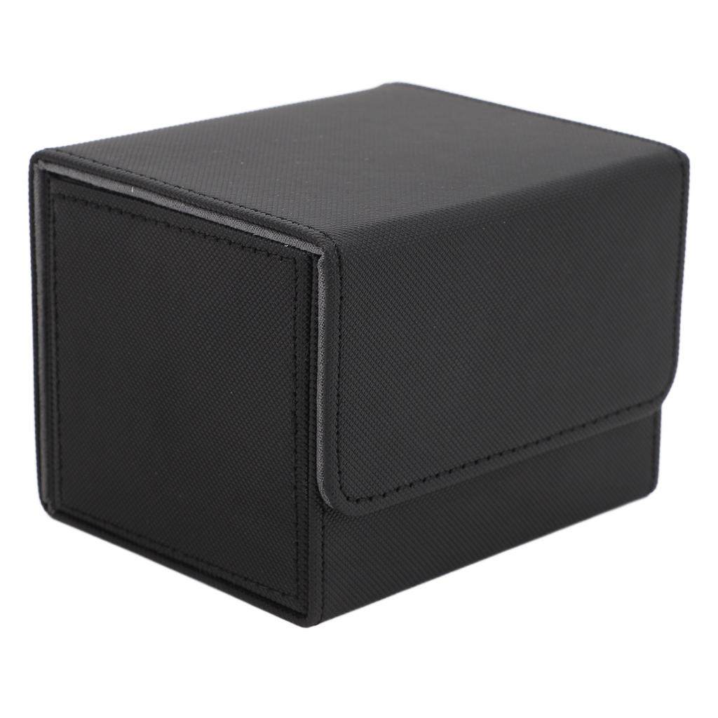 Card Deck Box Magnetic Flap Lid Large Capacity PU Leather Card Storage Case for Game Cards Tarot