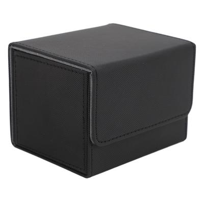 Card Deck Box Magnetic Flap Lid Large Capacity PU Leather Card Storage Case for Game Cards Tarot