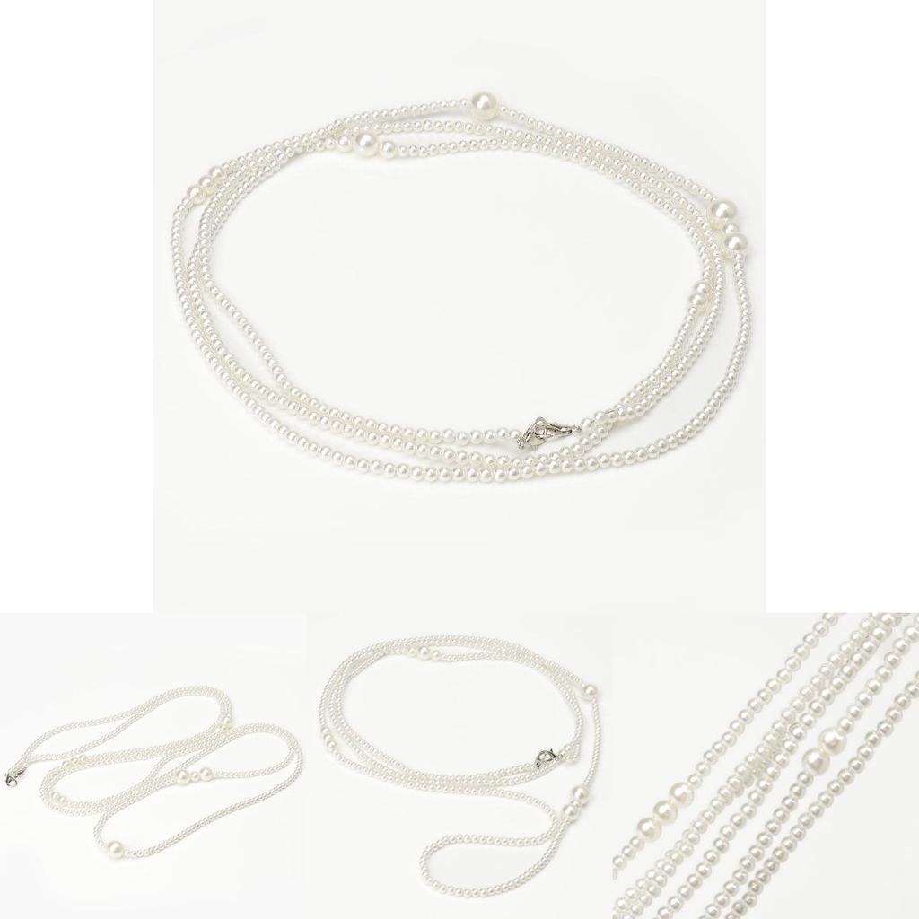 Retro Pearl Waist Belt For Women Light Luxury Jewelry With Adjustable Closure