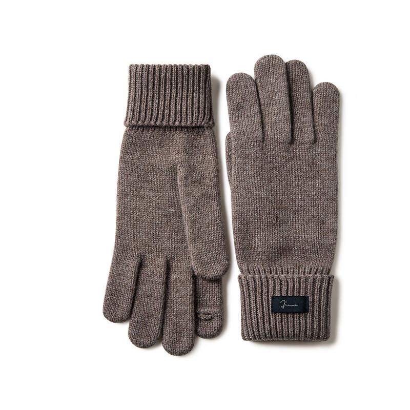 JIUMU Men's Pure Wool Warm Gloves