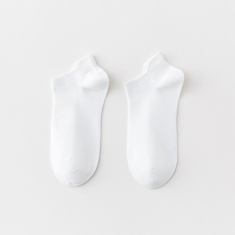 Men's Summer Pure Cotton Deodorant Sweat Absorbing Shallow Mouth Heel Boneless Socks