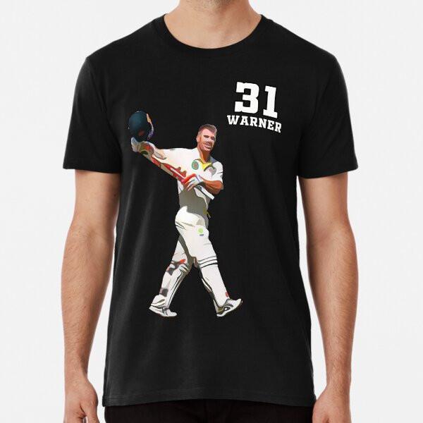 

David Warner - Australian Cricket Player - B S to 5XL Made in the AU/USA T-Shirt M