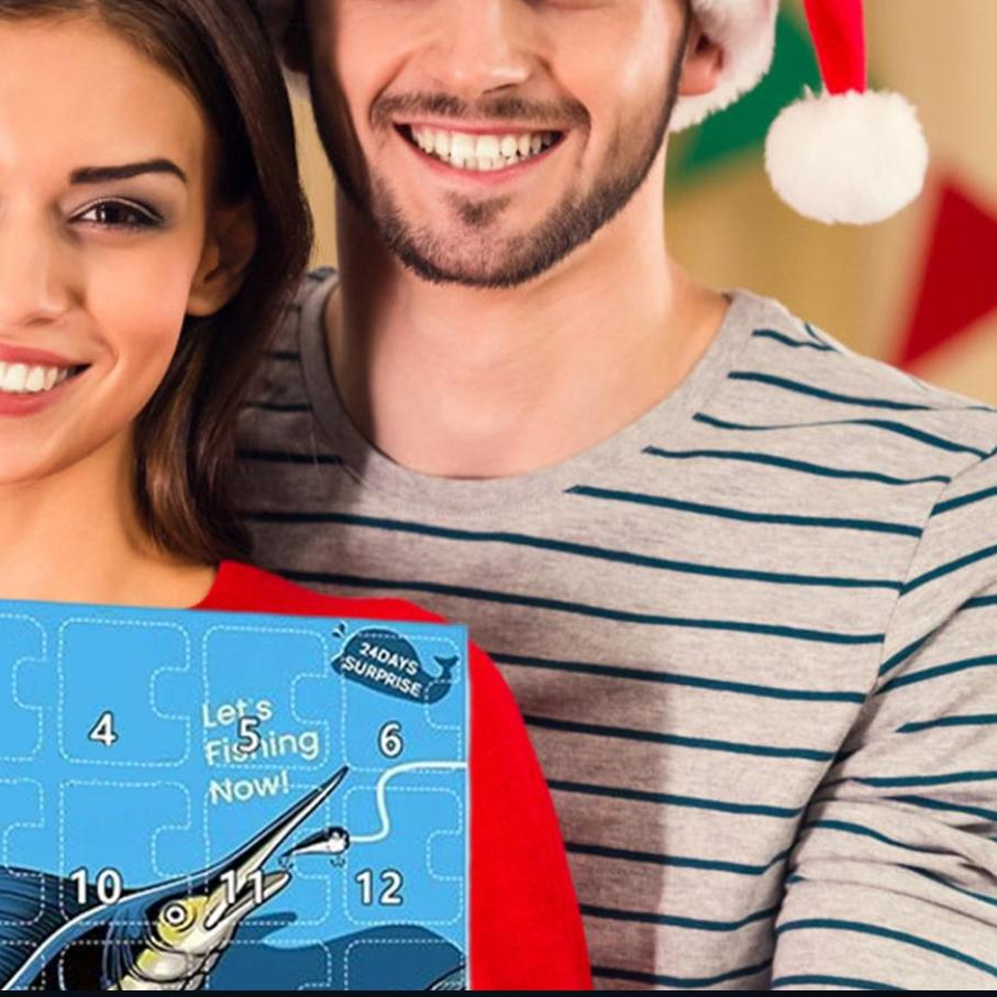 

24-day Christmas Fishing Countdown Calendar Fishing Lures Calendar Advent 2025 Tackle Box Toys For Countdown Dad Father Boys S