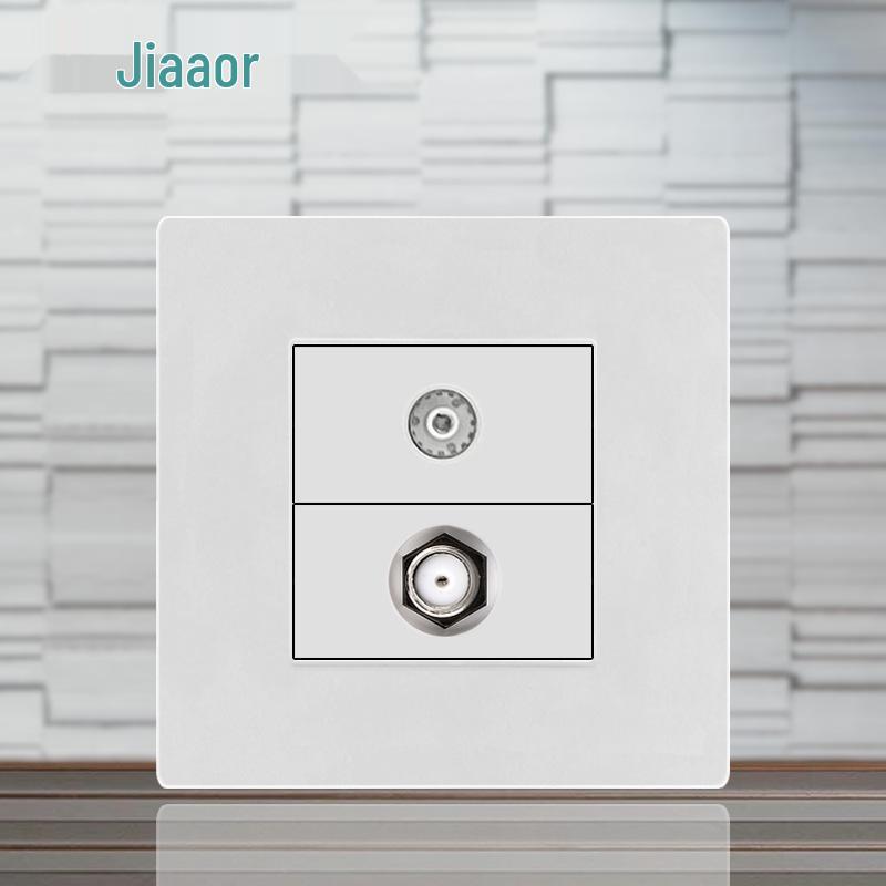 86 Typ Amerikanischer Standard Schalter- und Steckdosenpanel mit Doppel-USB & Typ-C, 3-Loch-Stecker für Japan & Taiwan, Unterputzmontage