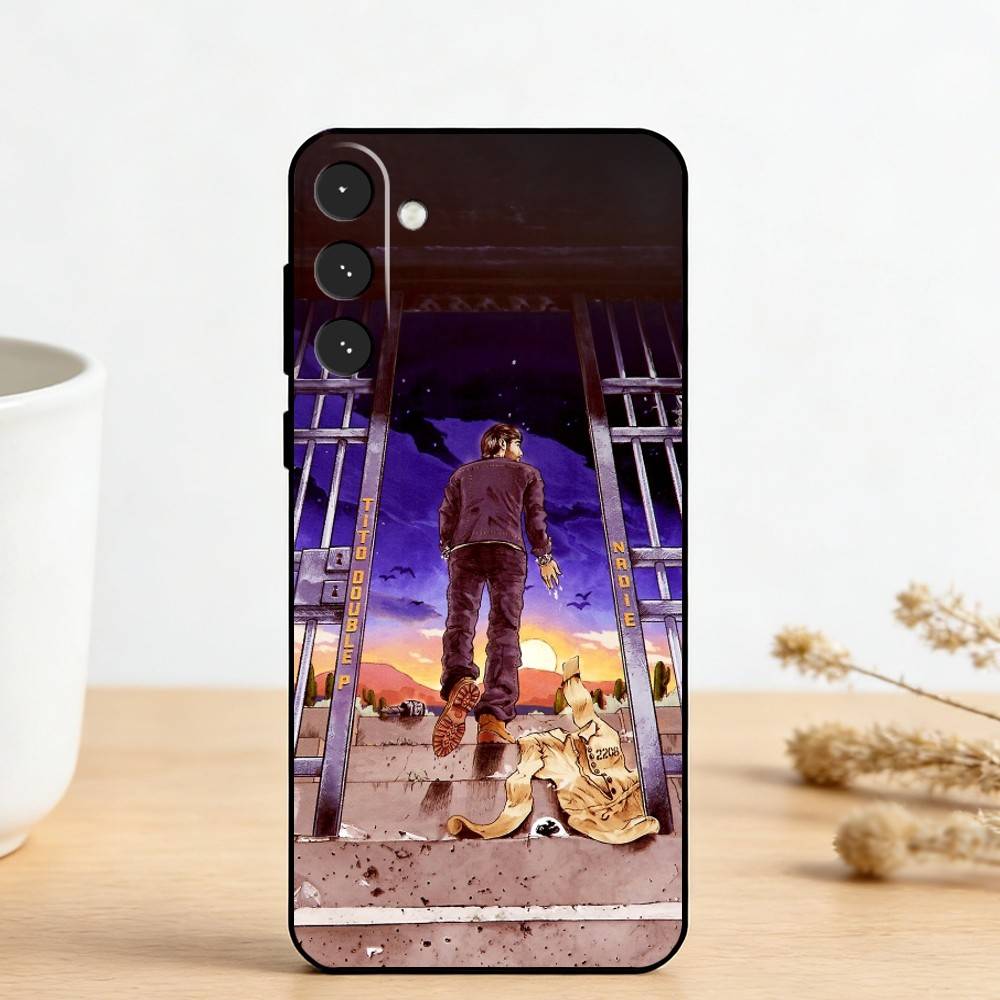 S-Singer Tito Double P Phone Case For Samsung Galaxy A73,A72,A71,A70,A53,A52,A51,Others Soft Black Cover