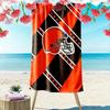 Cleveland Browns Print Beach Towel, Large Soft Quick Dry Towel for Beach Camping Swimming