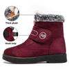 Thick Plush Snow Boots Woman 2025 Winter Keep Warm Fur Ankle Boots for Women Comfort Non Slip Cotton Padded Shoes Plus Size 44