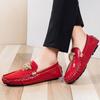 Men Oxford Shoes Crocodile Pattern Prints Classic Style Loafers Men's Dress Shoes Round Head Wedding Office Leather Shoes Male