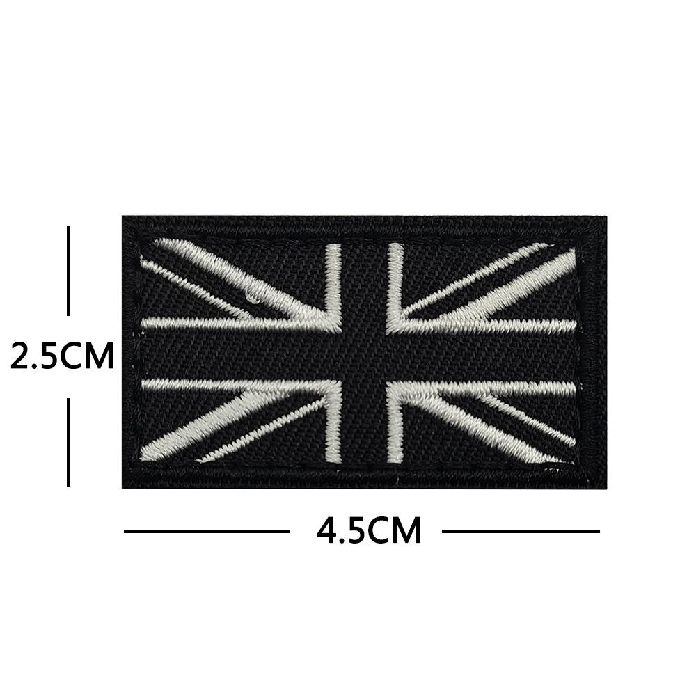 UK Velcro Embroidery Armband Flag Patch: Secure Morale Backpack Cloth Label