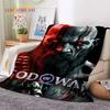 God of War Games Kratos animacinių filmų minkšta flanelinė antklodė lovoms miegamojo sofos piknikui, užklota antklodė lauko laisvalaikio dovanoms
