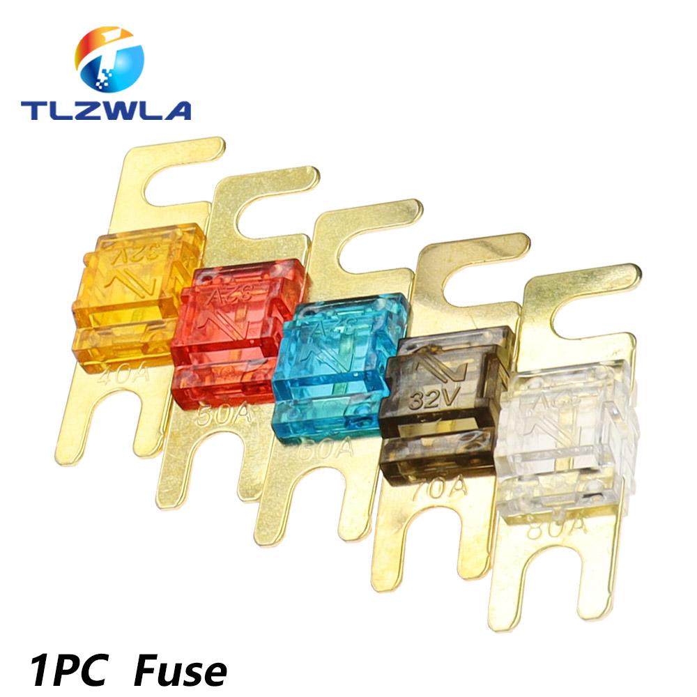 1Set Car Audio Auto Mini ANL AFS Car Fuse Holder Block with Fuse 20A 30A 40A 50A 60A 80A 100A 150A 200 MINI ANL 32V Good Quality Fuse Holders1