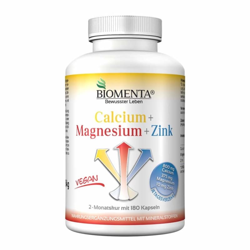 

BIOMENTA Кальцій + Магній + Цинк Веган 180 капсул