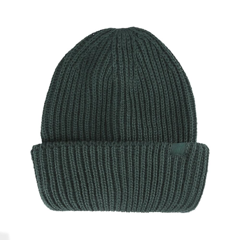 4F Mens Ribbed Winter Beanie