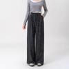 Striped Straight High-waisted Wide-leg Pants for Women, New Loose and Thin Casual Long Pants In Autumn and Winter 5