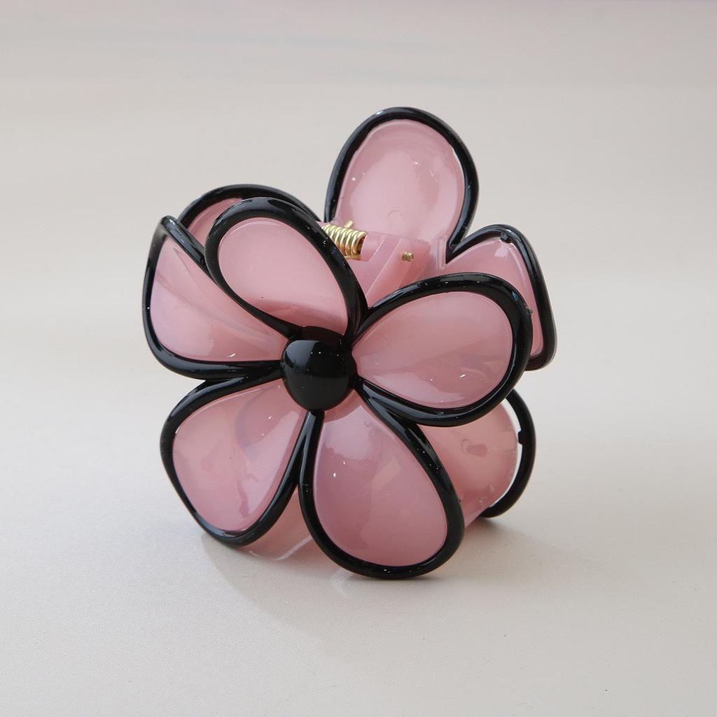 Korean Style Plumeria Hair Clip - Elegant Updo Claw Clip for Women, Perfect for Vacation & Gentle Style