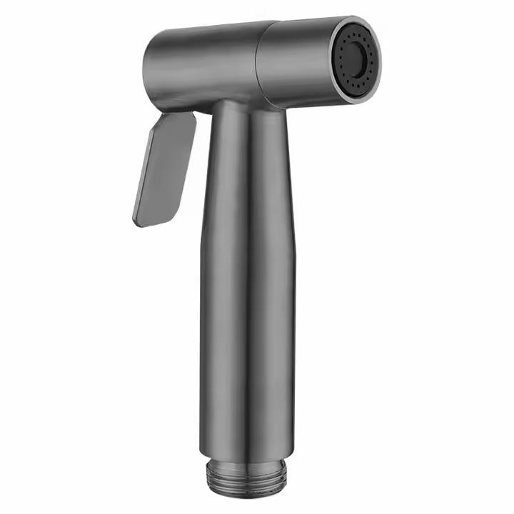 Stainless Steel Double Outlet Angle Valve High-pressure Wall-mounted Portable Bidet Toilet Spray Unit Set