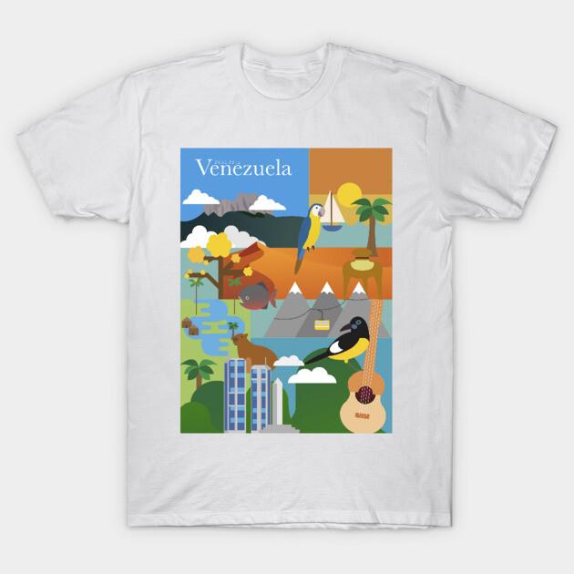 2026 Funny Meme TShirt Discover Venezuela TShirt By Bypato Oversized Tee Summer Unisex and Womens Loose  Breathable Tshirt Top S