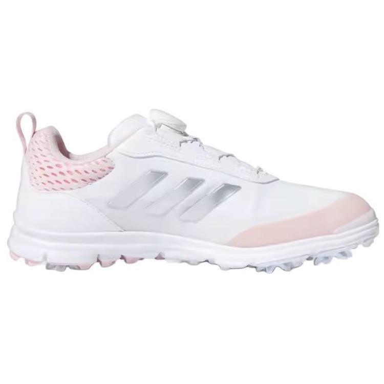 Adidas Cushioning Slip Resistant Cushioning Slip Resistant Low top Golf Shoes Women's White Pink ID8607