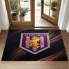 Aston Villa Futbol Tasarımlı Kristal Kadife Halı Yatak Odası Girişi İçin Yumuşak Dekoratif Mat