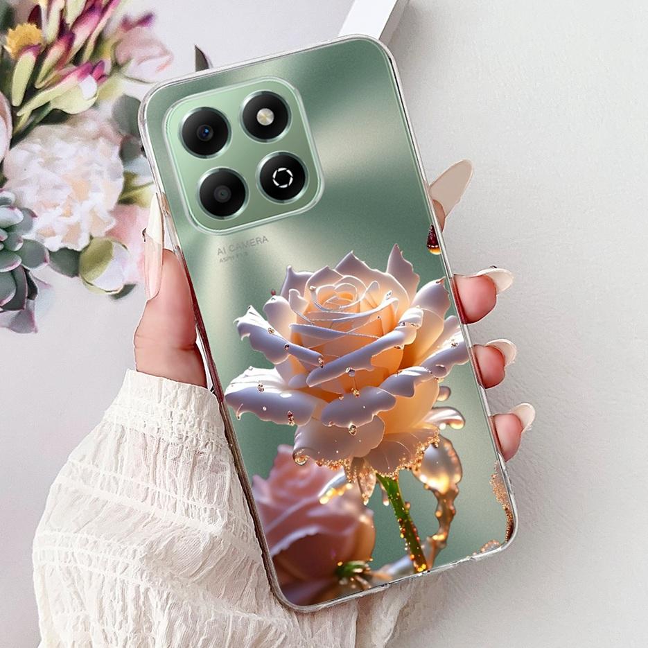 Für Honor X6b Hülle JDY-LX1 JDY-LX2 Niedliche Glückskarpfen Bemalte Abdeckung Weiche Dünne Handyhülle Für Honor X6a X 6b HonorX6a HonorX6b Fundas