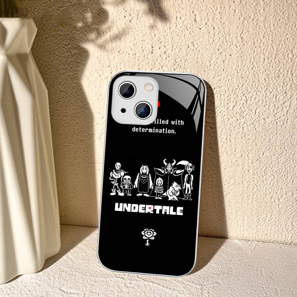

U-Undertale For IPhone 14 13 12 Mini 11 Pro XS Max X XR 14 Plus Tempered Glass Cover iphone 13 mini