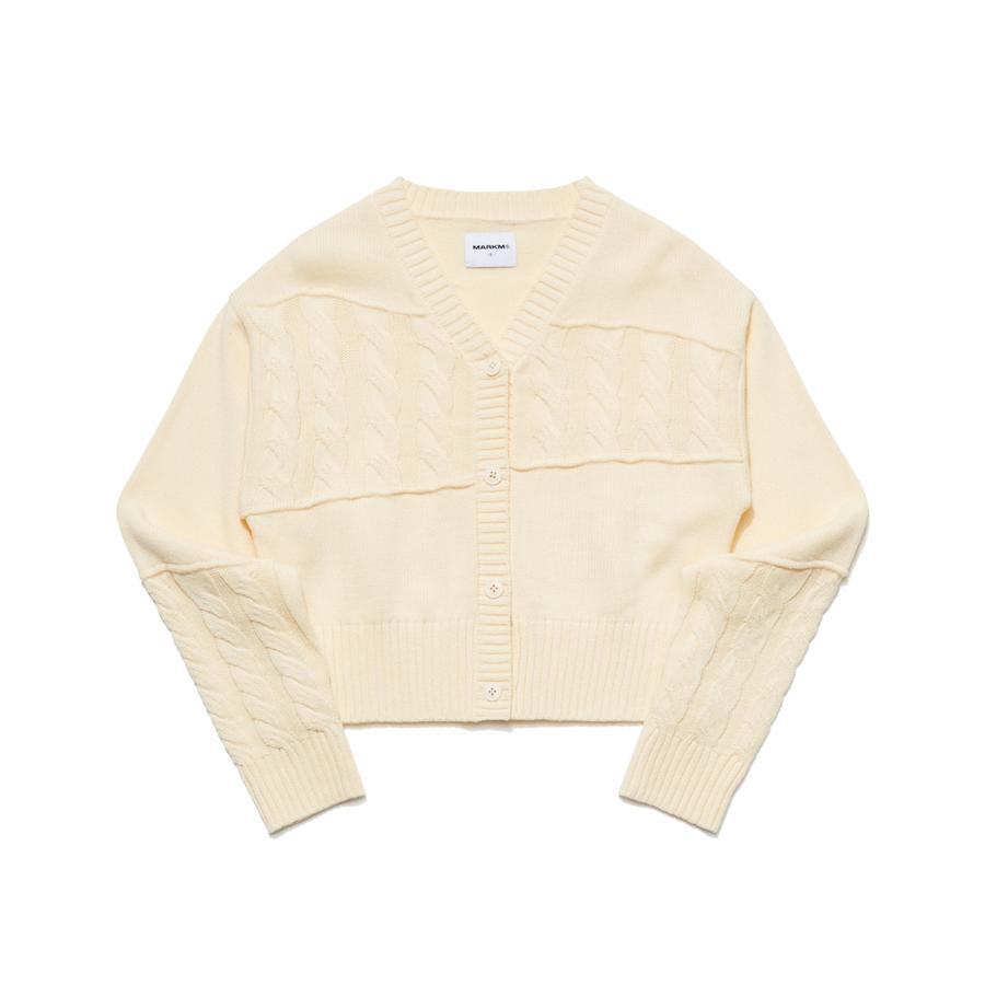 Markm Women'S Cable Knit Cardigan (Mgcca8551)