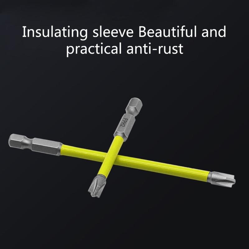 5 Stück Magnetische Spezial-Kreuzschlitz-Schraubendreher-Bits Nussdreher-Set FPH2 für Elektriker Schraubendreher-Bit 65mm 110mm