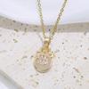 Simple Money Bag Pendant Necklaces for Women Fashion Zirconia Necklace Wedding Party Jewelry Accessories