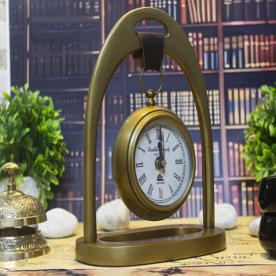Franklin Murphy Aluminium Table Clock Desk Decor, Timeless Elegance Unique Gift for Him or Her.