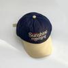 Peaked Cotton Sports Casual Men Hat Sun Women Patchwork Cap Baseball Lettering Alphabet Stitching Embroidered Fashionable Trendy Hats Baseball Caps