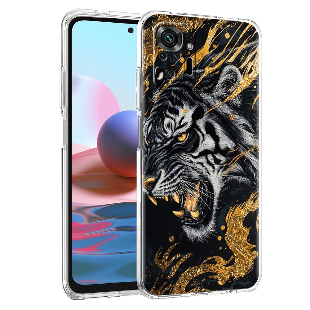 Phone Case For Xiaomi Redmi Note 15 14 5G 13 12 10 11 Pro Plus 4G 14C 13C 12C Soft TPU Cover Cool Animal Tiger Lion