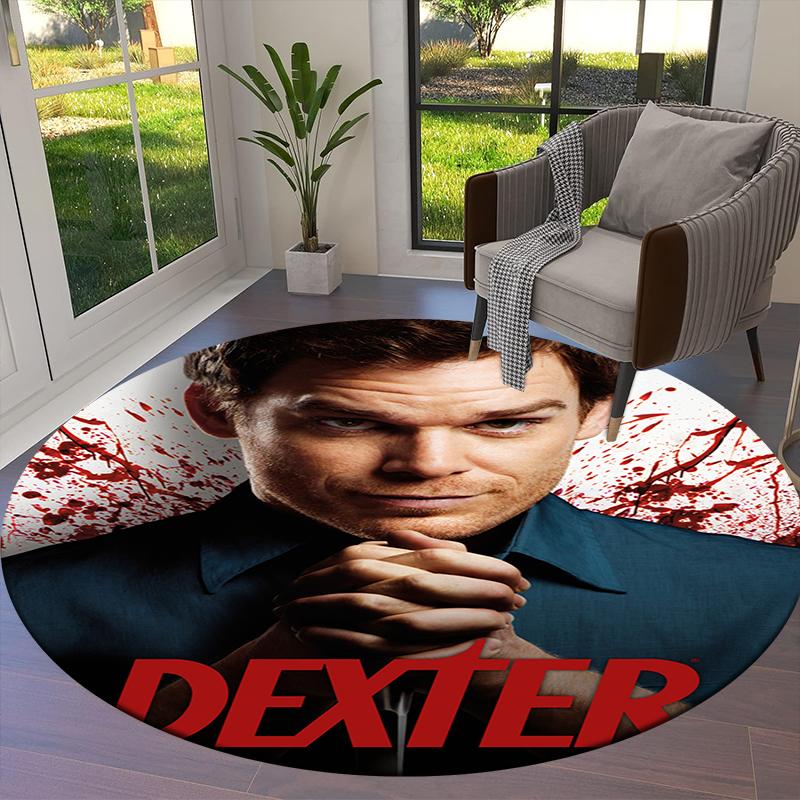 Dester Round Area Rug,Carpet Rug for Living Room Bedroom Sofa Playroom Decor,Non-slip Floor Mat9