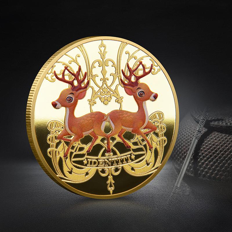 Kinderzähne Ersatz Gedenkspielzeug Zähne Fee Gedenkmünze Goldmünze Farbige Gemäldesammlung Kunsthandwerk Kindergeburtstagsgeschenk