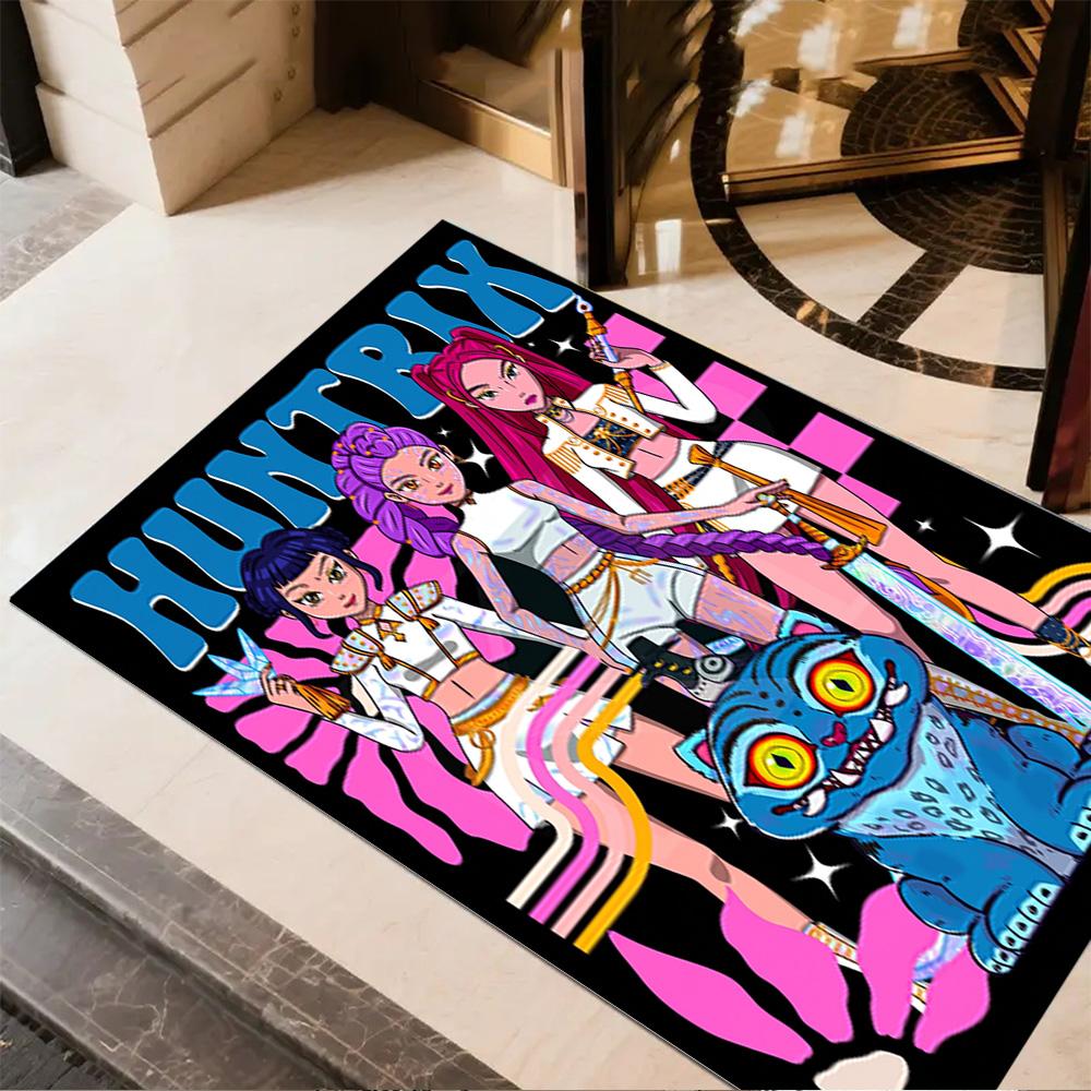 Huntress Power Squad Floor Mat Perfect for Dormitory Foyer Playrooms Balcony Antislip Carpet Decorate Offices Best for Christmas
