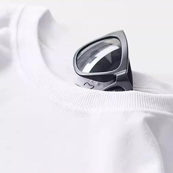 Men Summer Casual Loose Oversize Short Sleeve O Neck Letter Printed Pullover Cotton T Shirt Top