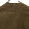 FRENCH ARMY 50s Vintage V Neck Wool Jacket 44L Khaki Women Used