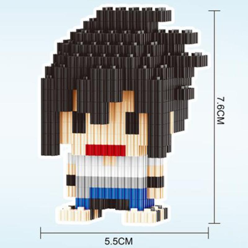 Naruto Diamond Blocks Building Block Cartoon Warrior Tracksuit Anime Demon Fox Gourd Ninjutsu Children Toys for Boy Model